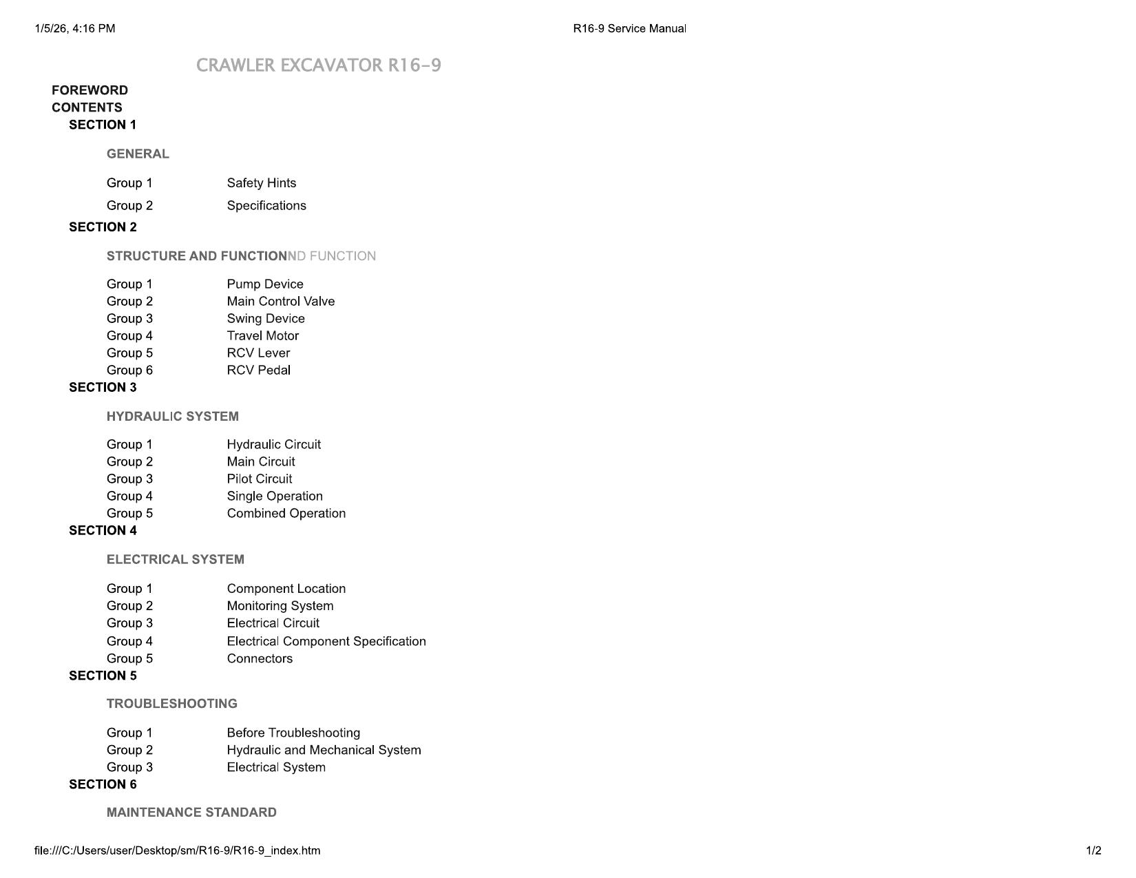 R16-9 Service Manual